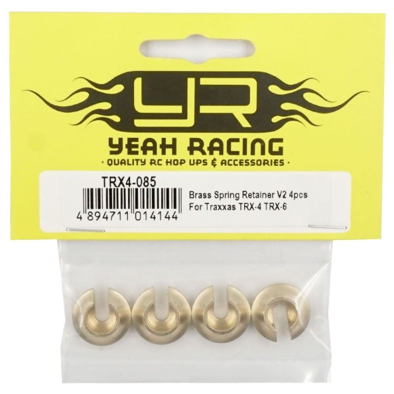 Yeah Racing Brass Spring Retainer V2 4pcs For Traxxas TRX-4 TRX-6