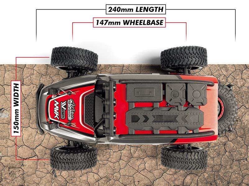 Maverick Doha 1/20 4WD Electric Truck - Red