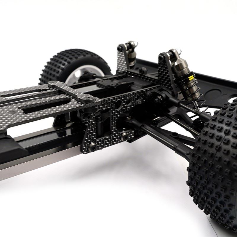 Yeah Racing Graphite Front Chassis Brace Plate Set For Kyosho Optima Pro