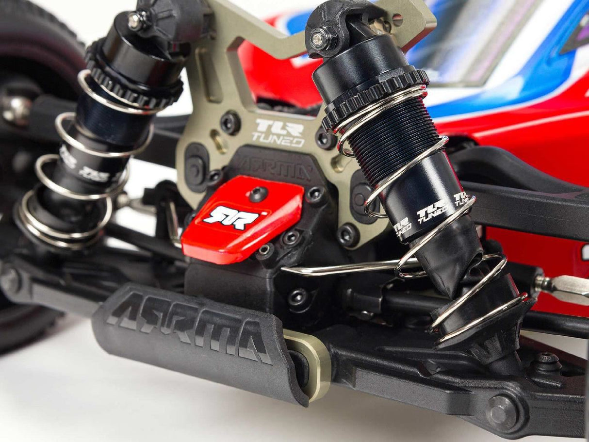 Arrma 1/8 TLR Tuned TYPHON 6S 4WD BLX Buggy RTR, Red/Blue