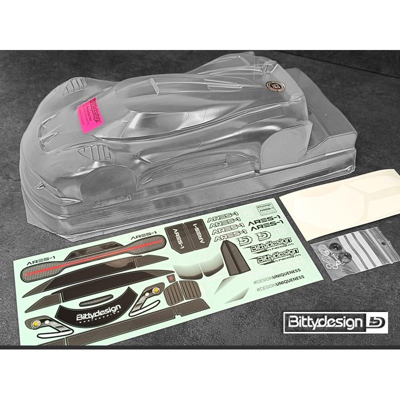 Bittydesign ARES-1 GT12 Clear Body - 1/12 Supastox Class