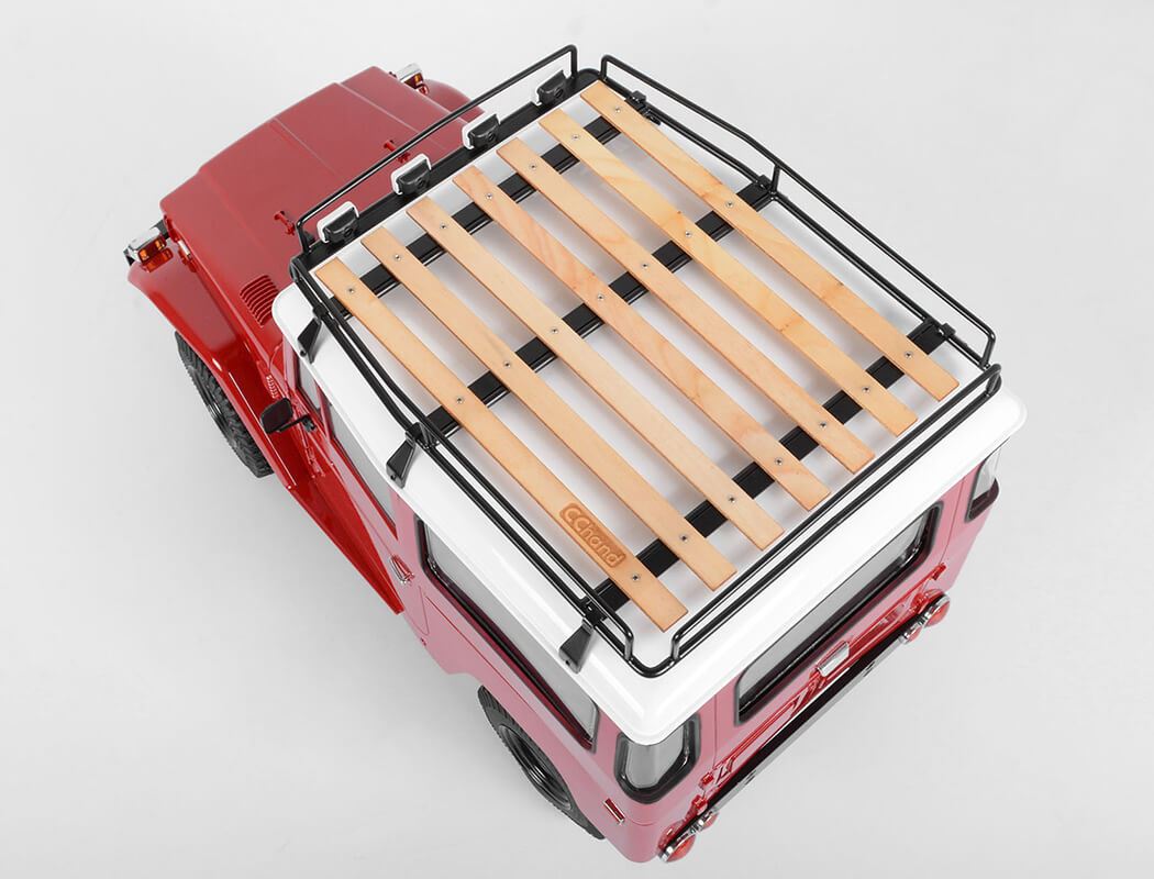 RC4WD WOOD ROOF RACK W/LIGHTS FOR RC4WD CRUISER BODY