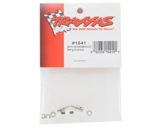TRAXXAS Servo rod connectors (2)/ 3mm set screws