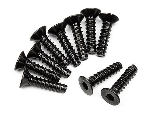 HPI Tp. Flat Head Screw M3X12mm (Hex Socket/10Pcs)