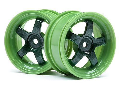 HPI Work Meister S1 Wheel Green 26mm (0mm Os/2Pcs)