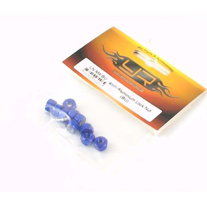 Yeah Racing 4mm Aluminium Lock Nut (BU)