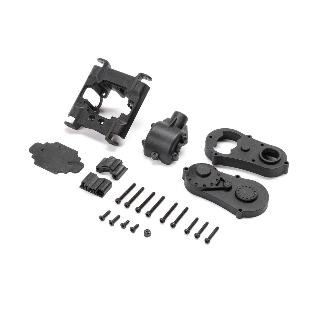 Losi Center Gear Box Housing Set with Covers: Mini LMT