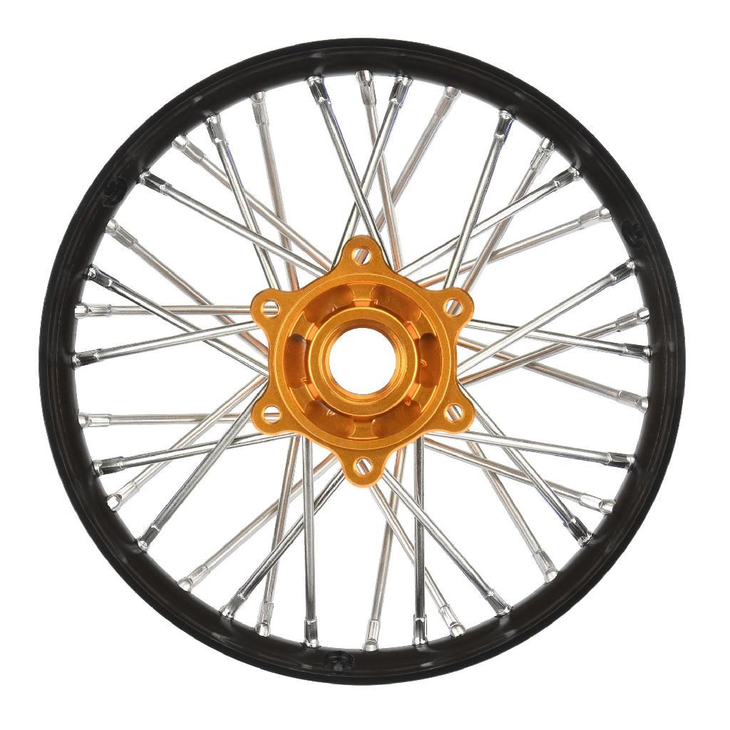 Pro 1/4 Pro-Spec Aluminum V2 Bead Rear Wheel Black/Gold (1): Pro