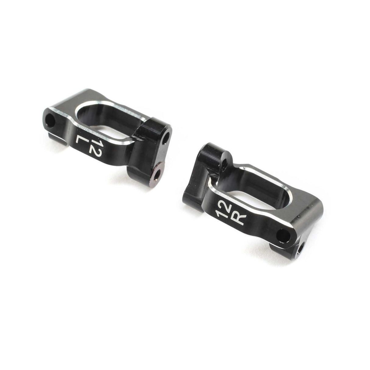 TLR Caster Block Set, 12 deg, Aluminum: 22X-4