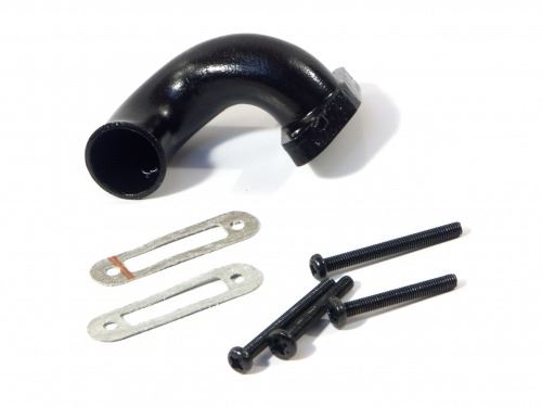 HPI Alu. Exhaust Header 12-15 Engine Black/Nitro 3