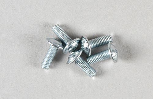 FG Modellsport Pan-Head Flange Screw 3x8mm (Pk5)