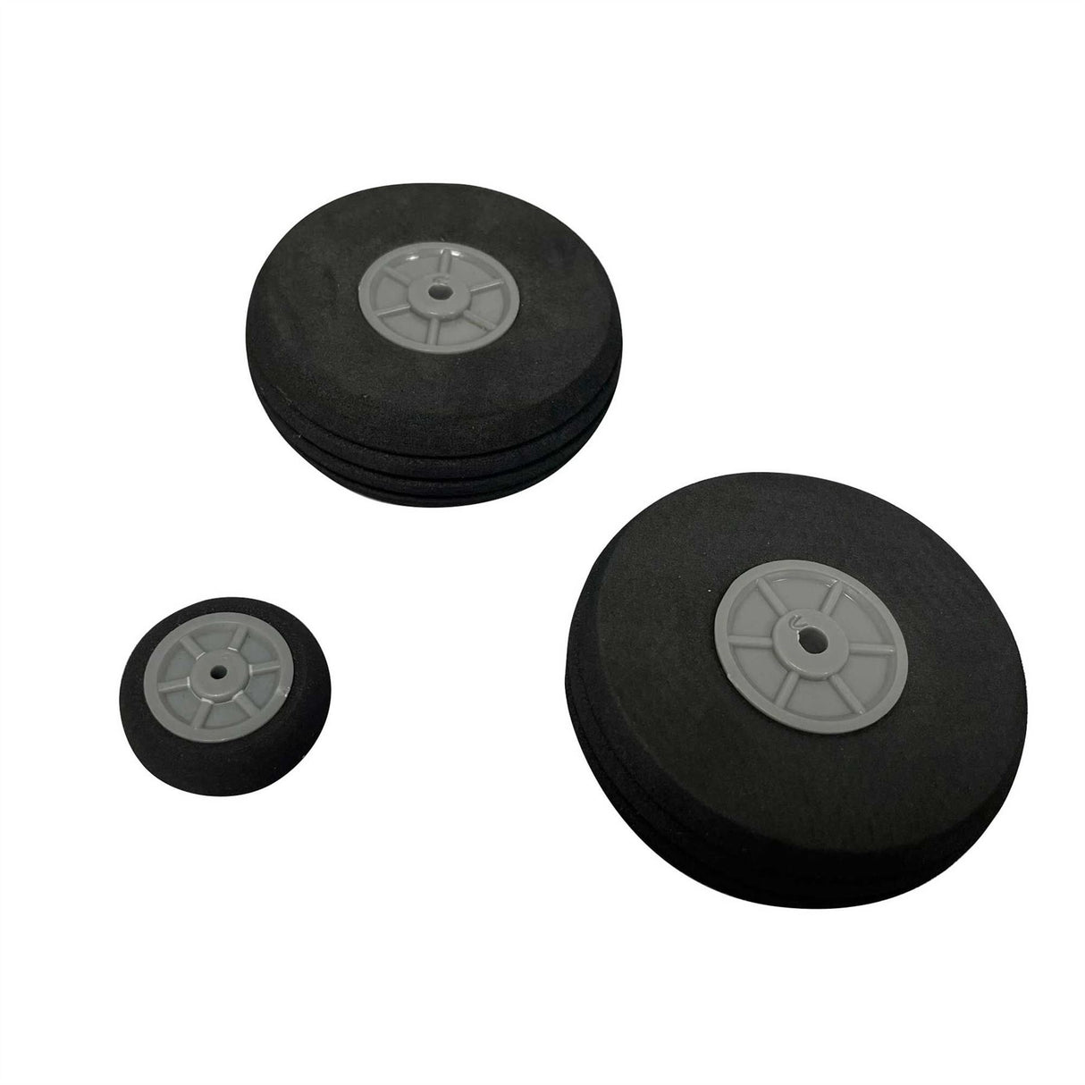 E Flite Wheels; (2) 54mm, (1) 25mm: Commander mPd 1.4m