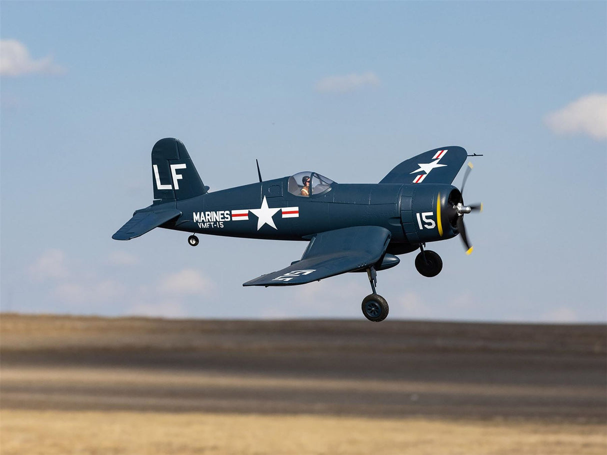 E Flite F4U-4 Corsair 1.2m BNF Basic with AS3X and SAFE Select