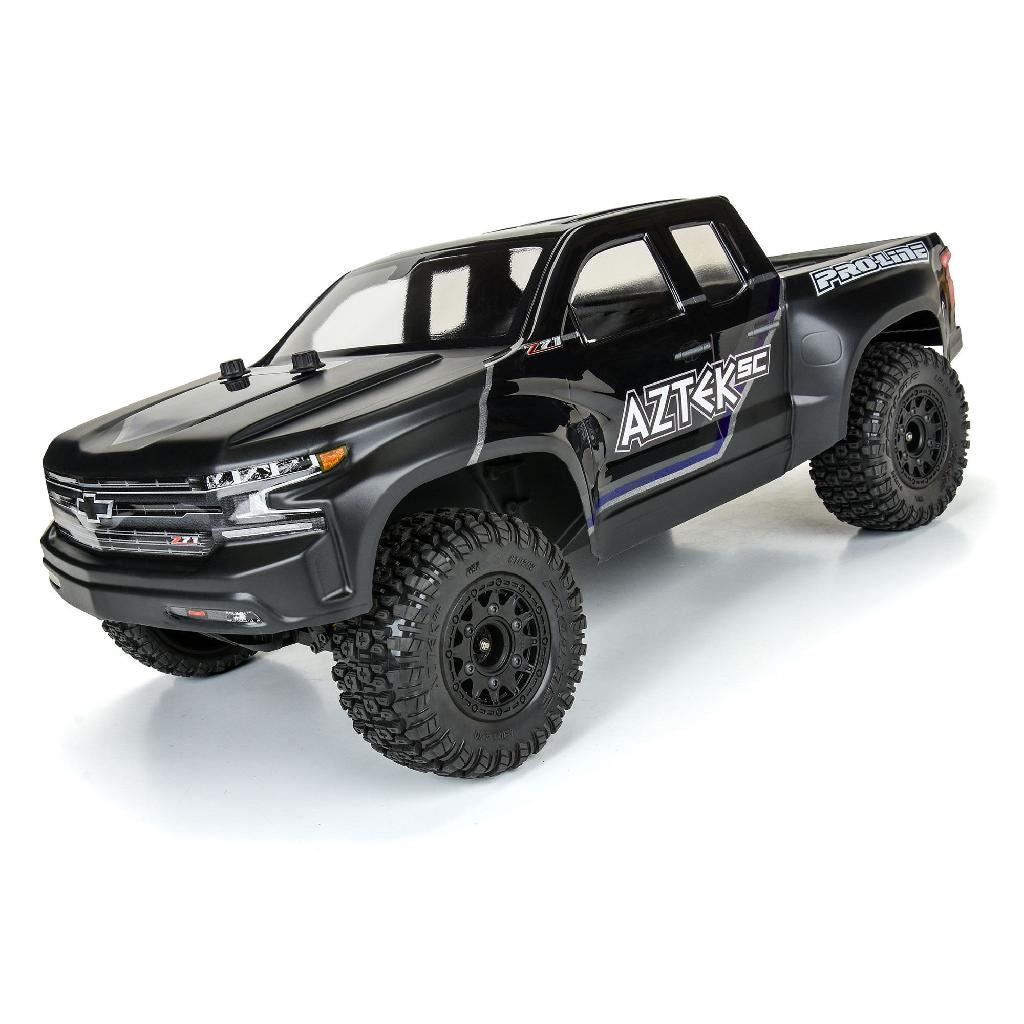 Pro 1/10 Aztek M2 F/R 2.2In/3.0In Sc Mtd 12Mm & 14Mm Black Raid Wh