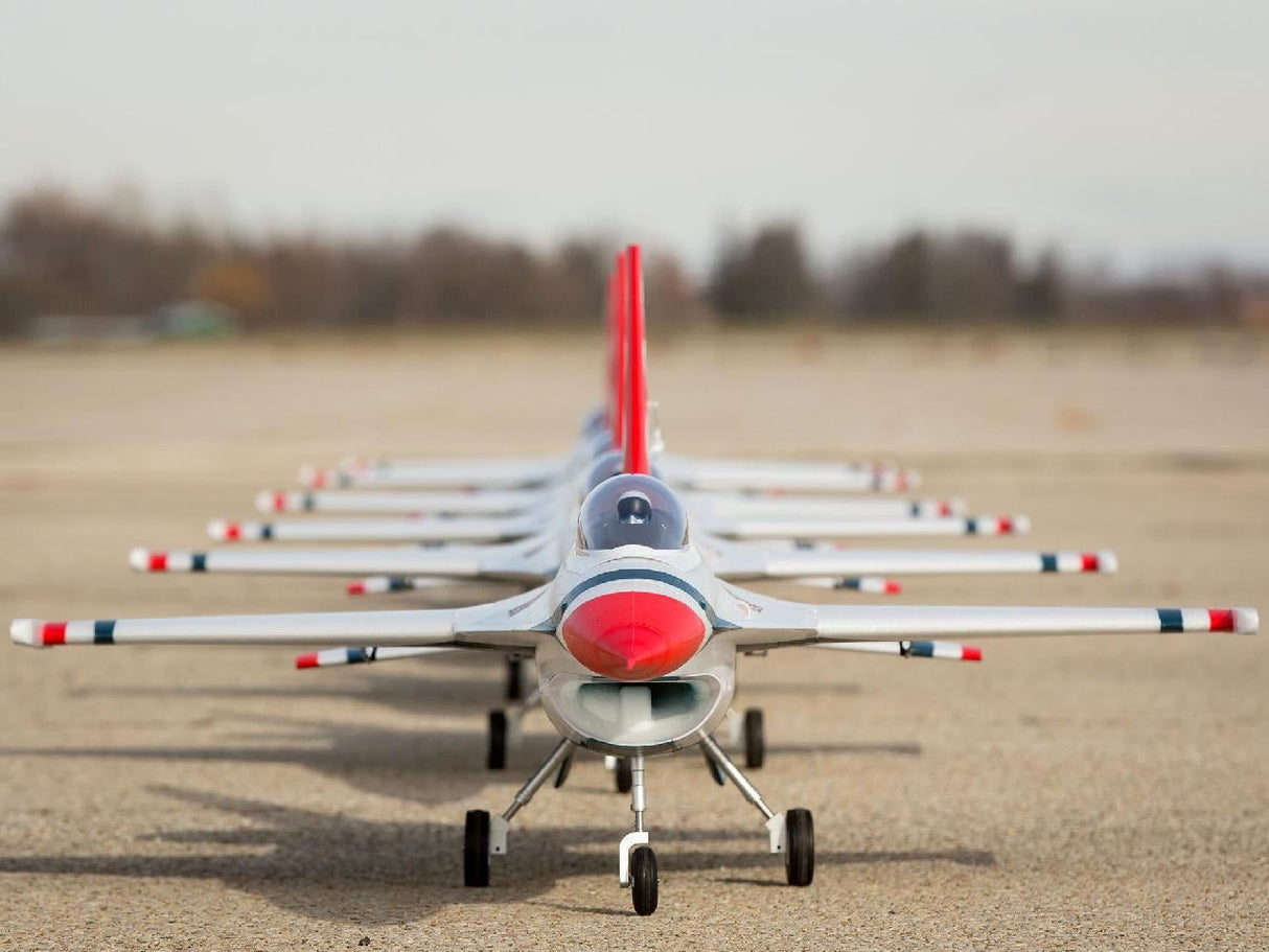 E Flite F-16 Thunderbirds 70mm EDF Jet BNF Basic with AS3X and SAFE