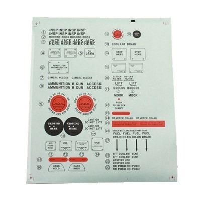 FMS P51 V7/V8 DETAIL DECAL SHEET
