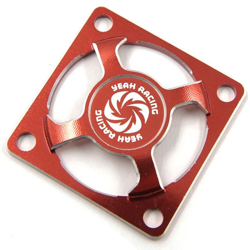 Yeah Racing Aluminum 30x30mm Fan Protector Red