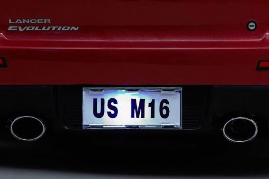 KILLERBODY NUMBER PLATE W/LED UNIT SET 1/10 TOURING CAR