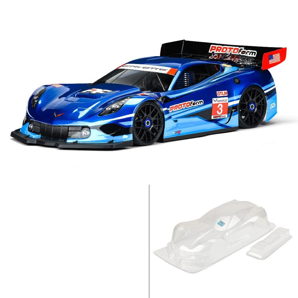 PRM 1/8 Chevrolet Corvette C7.R Clear Body: 1:8 GT (Short Wheelb