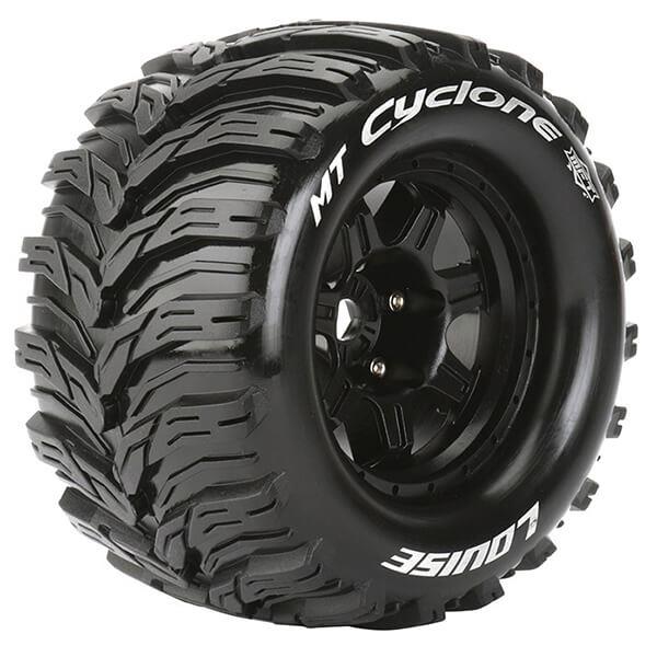 LOUISE RC MT-CYCLONE 1/8 SPORT 0 OFFSET HEX 17MM BLACK E-