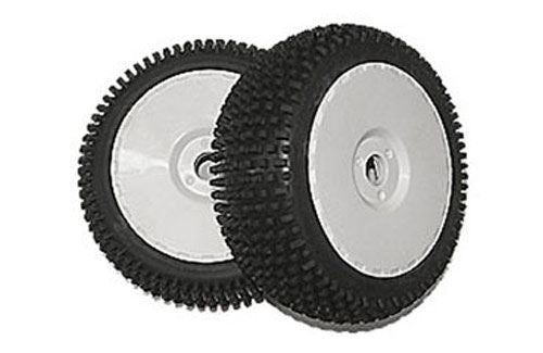 DHK Optimus - Tyre & Wheel Assembly - White Rims (2pcs)