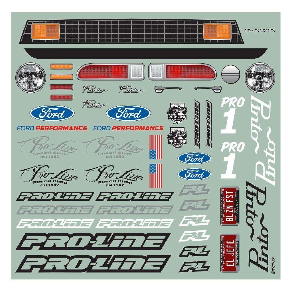 Proline 1/10 1972 Ford Pinto Clear Body (11.25In Wheelbase): Buggy Dr