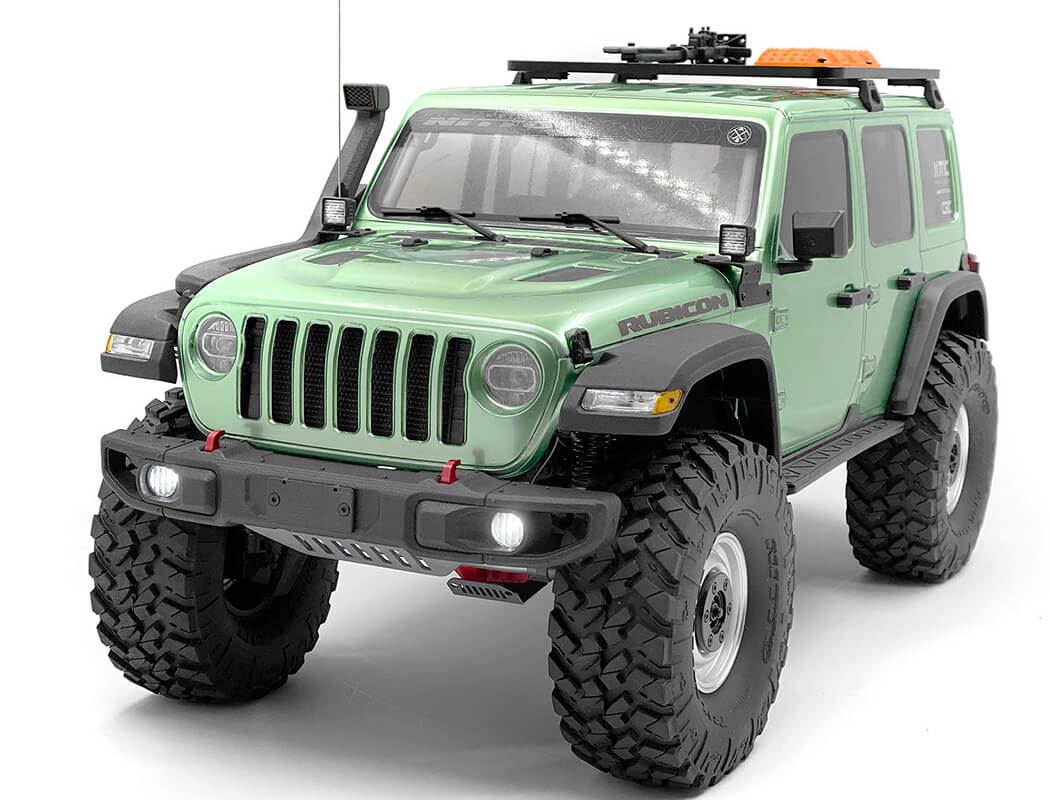 RC4WD OEM WIDE FRONT BUMPER W/ LICENSE PLATE HOLDER + STEERING GUARD FOR AXIAL 1/10 SCX10 III JEEP (