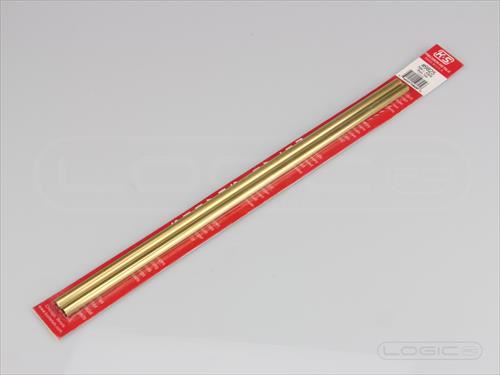 KS 300mm Round Brass Tube 7mm OD (Pk2) .45mm Wall