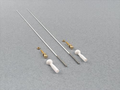 RACTIVE White Ball Joint M2 with 200mm M2 Pushrods (pk2)