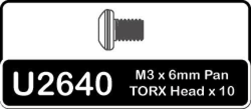 Schumacher Speed Pack - Torx M3x6mm Pan Hd