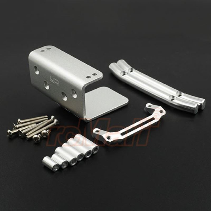 Yeah Racing Aluminum Skid Front Bumper For Tamiya Wild Willy 2 WR02/CB GF01 Silver