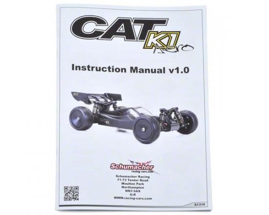 Schumacher Instruction Manual - CAT K1 Aero