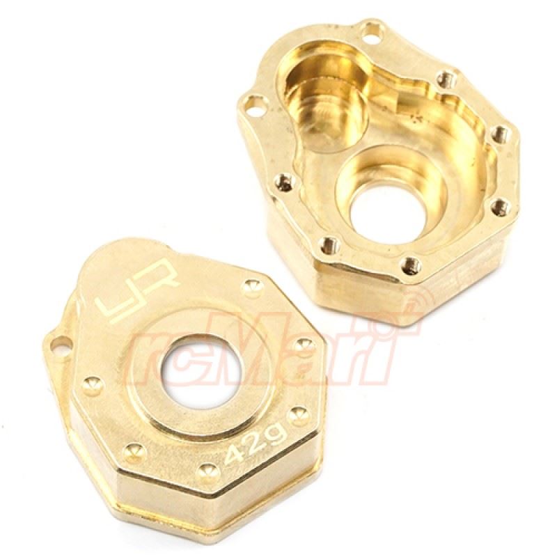 Yeah Racing Brass Front Rear Portal Cover 42g 2 pcs For Traxxas TRX-4 TRX4-6