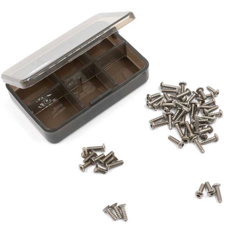 Yeah Racing Titanium Screw Assorted Set w/Box For Tamiya TT-02B