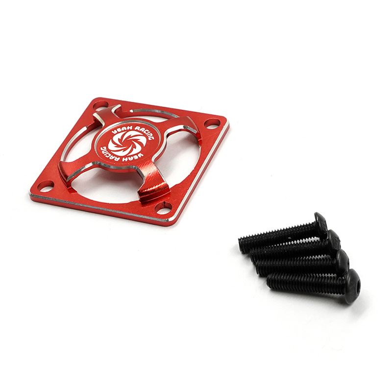 Yeah Racing Aluminum 30x30mm Fan Protector Red