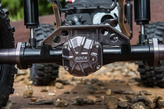 GMADE GS01 REAR AXLE TRUSS UPPER LINK MOUNT (TI. GREY)