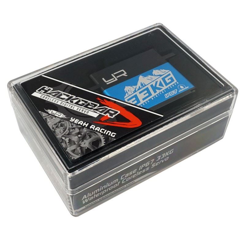 Yeah Racing Aluminium Case IP67 33KG Waterproof Coreless Servo For 1/10 Crawler Blue