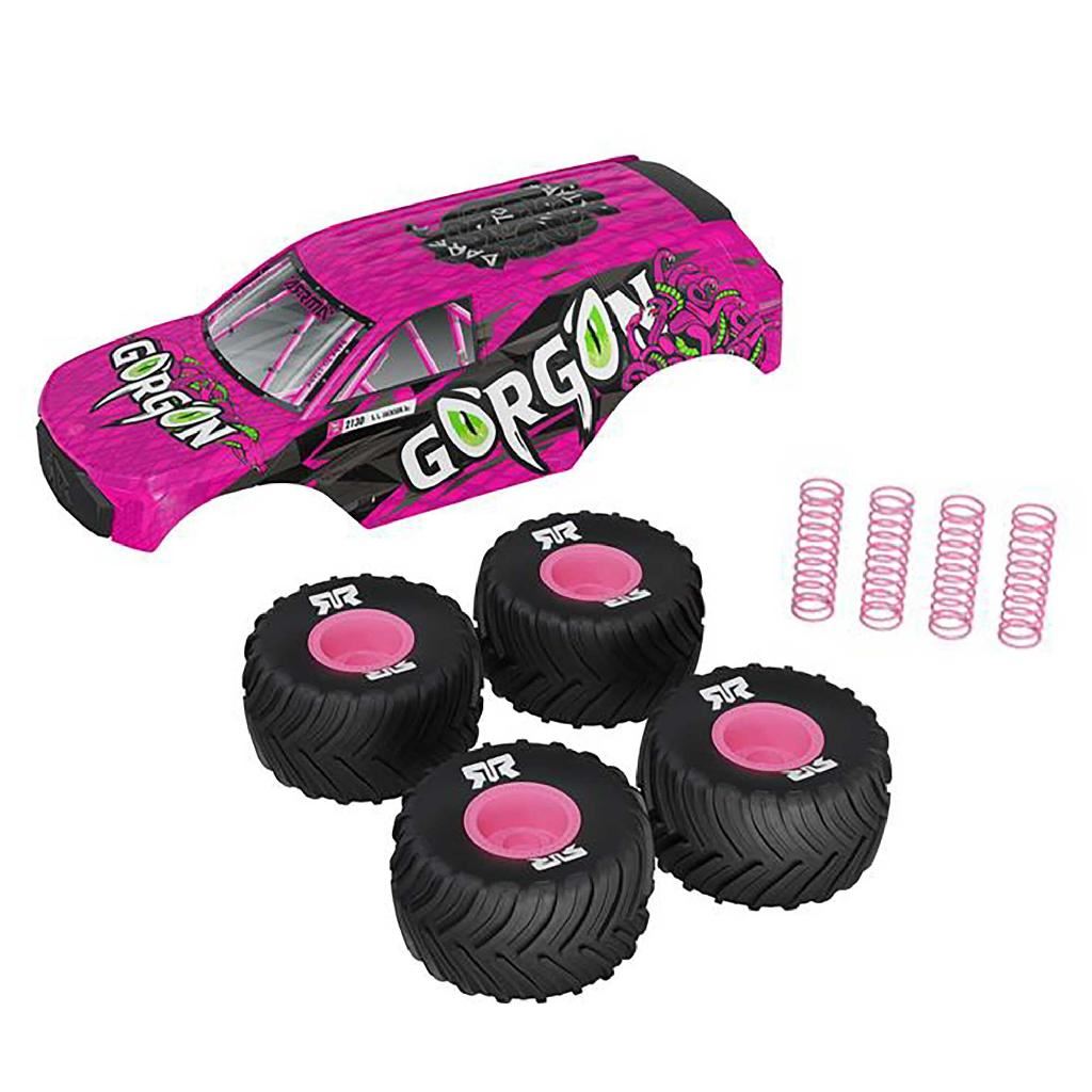 Arrma Gorgon Grom Pink Parts And Body Bundle