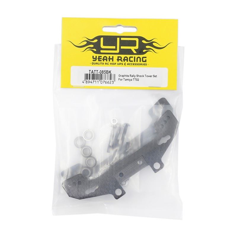 Yeah Racing Graphite Rally Shock Tower Set For Tamiya Tt02