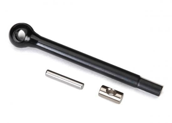 TRAXXAS Axle shaft, front (left)/ drive pin/ cross pin