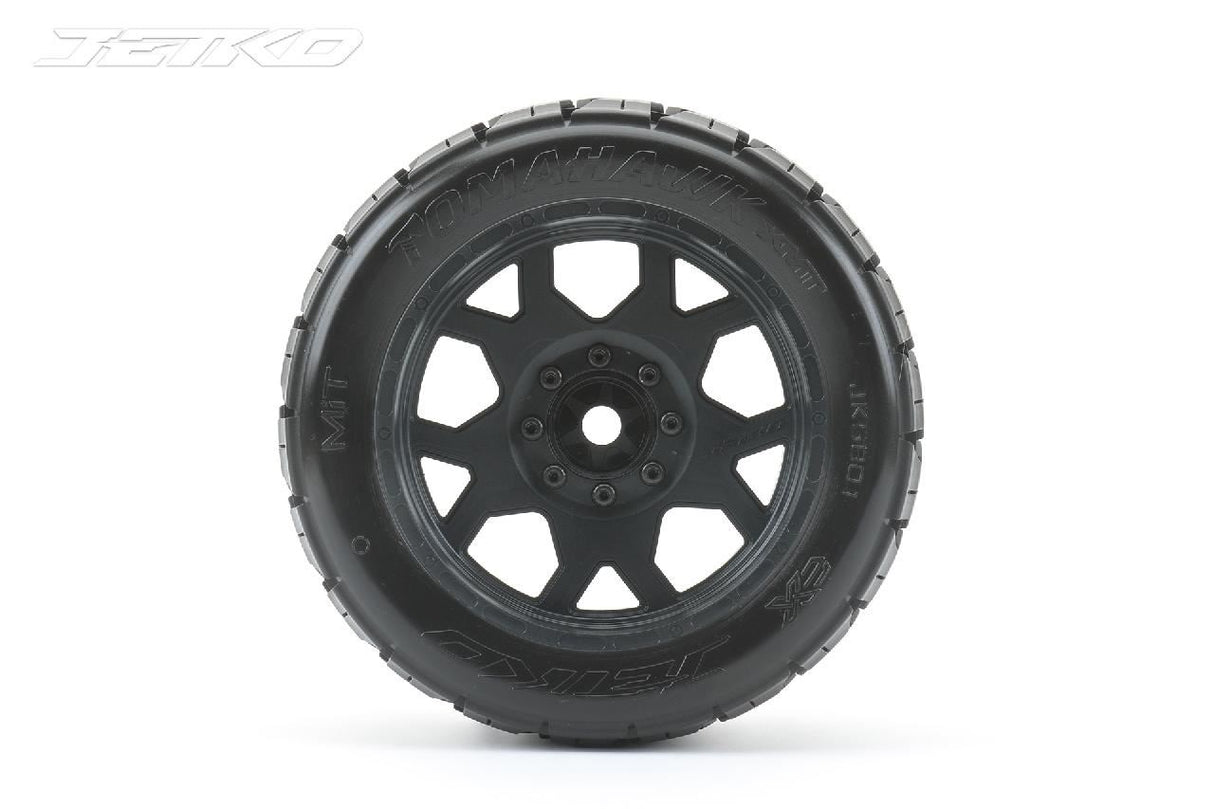 Jetko Ex Tyre Tomahawk Belted Xmt Black Wheel Trx Xmaxx Kraton (2)