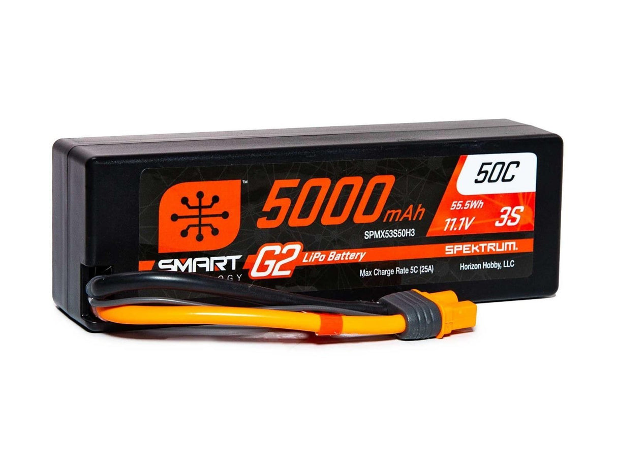 Spektrum 5000mAh 3S 11.1V SMART G2 50C IC3 -