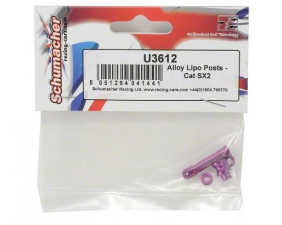 Schumacher Alloy LiPo Posts - Cat SX2
