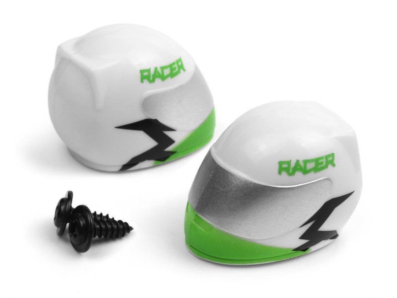 Driver Helmet (Green/2Pcs)
