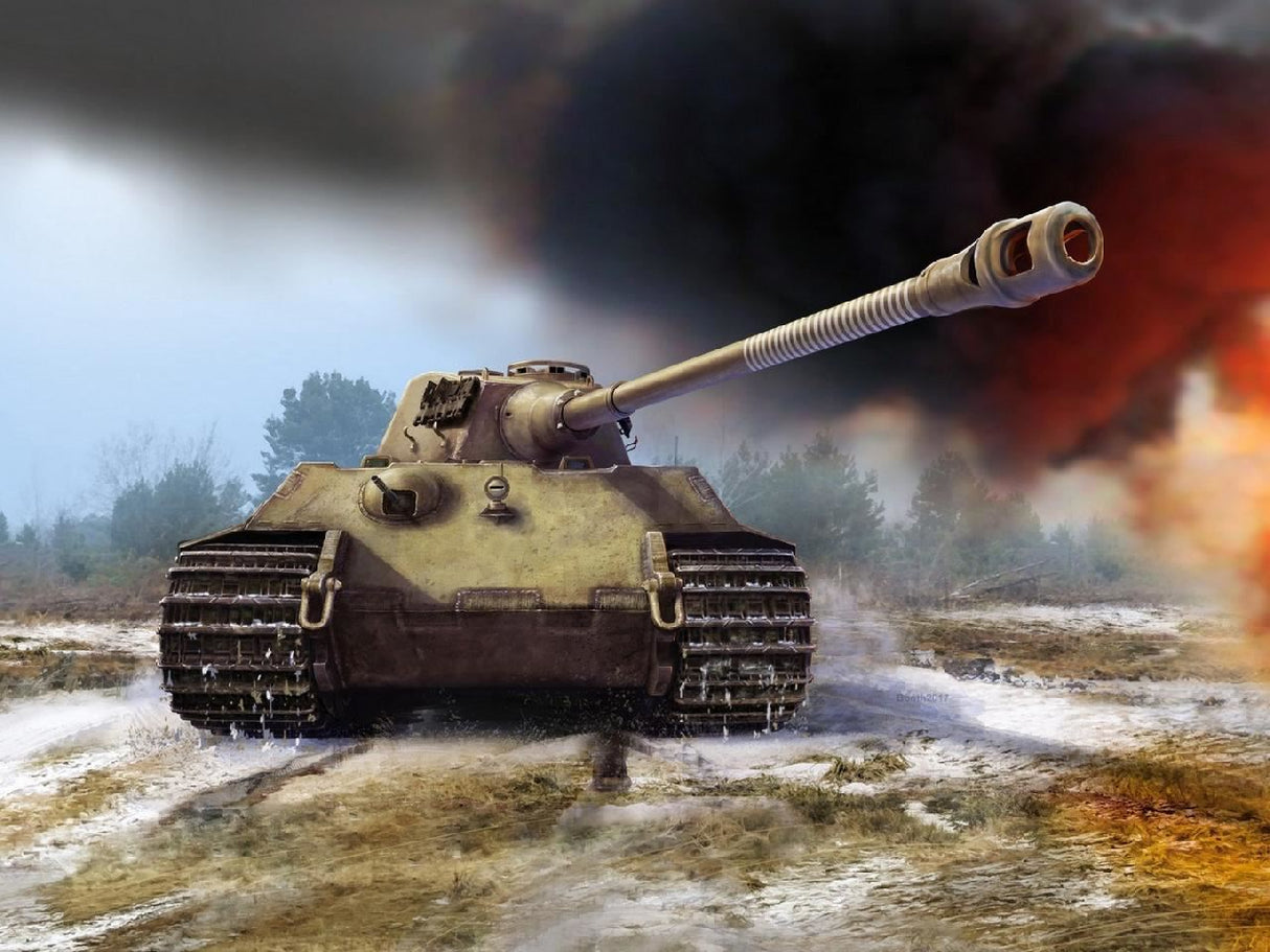 Icm Pz.Kpfw.Vi Ausf.B King Tiger (Late Production) With Full Interior, Wwii German Heavy Tank