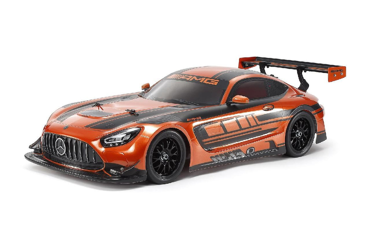 Tamiya Mercedes-Amg Gt3 Evo (Tt-02) With Orange Painted Body