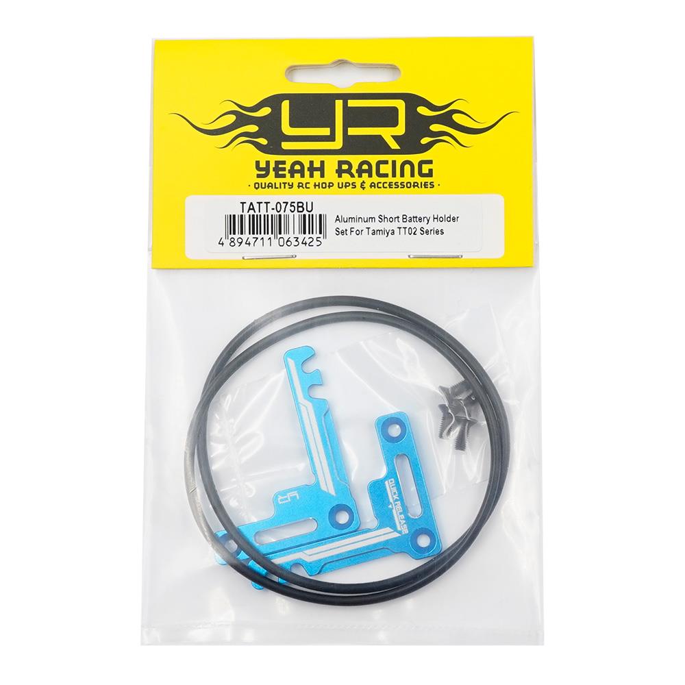 Yeah Racing Aluminum Short Battery Holder Set for Tamiya TT02 Series