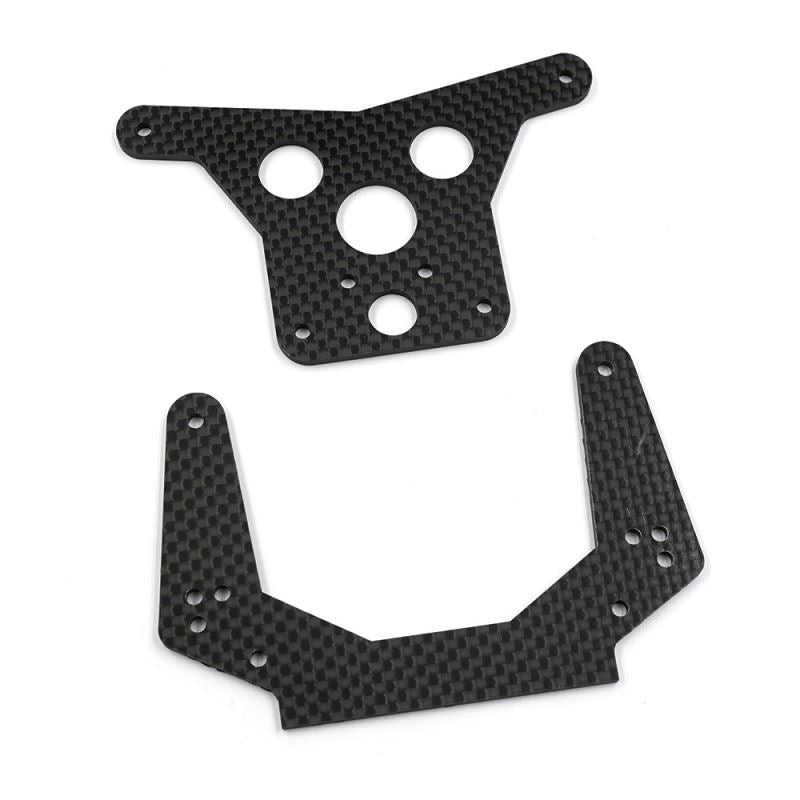 Yeah Racing Graphite Front & Rear Shock Tower For Team Associated Rc10