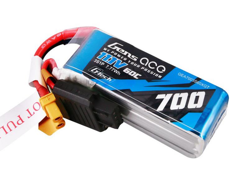 Gens Ace Li-Po G-Tech 3S 11.1V 700mAh 60C with XT30