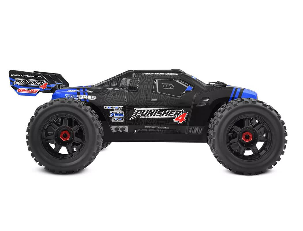 Corally Punisher 4 Brushless 4S Basher Truck Rtr - Blue